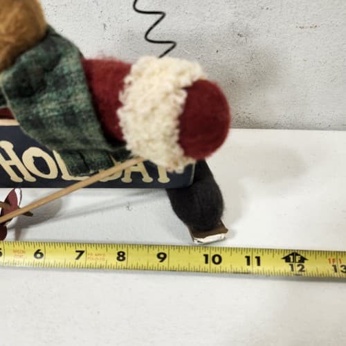 Vintage Christmas Reindeer Deer Figurine Happy Holiday Home Decor - Thumbnail 6