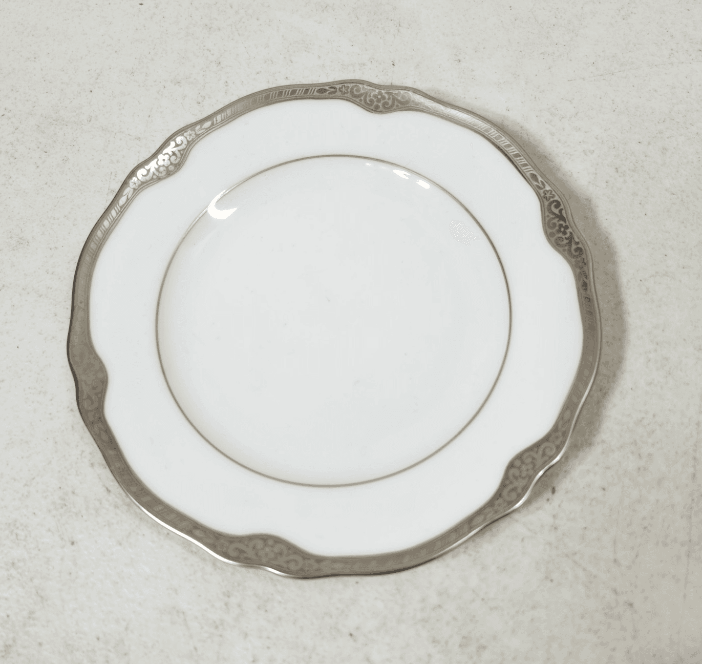 4 Franconia Krautheim Selb Bavaria Platina Plates 6" Platinum Rim - Thumbnail 5