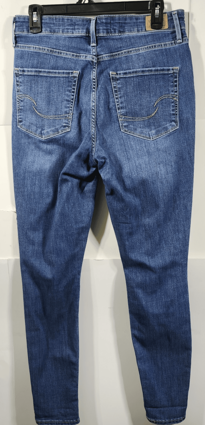 Signature Levi Strauss High Rise Shaping Super Skinny Jeans Size 8 W 29 - Thumbnail 6