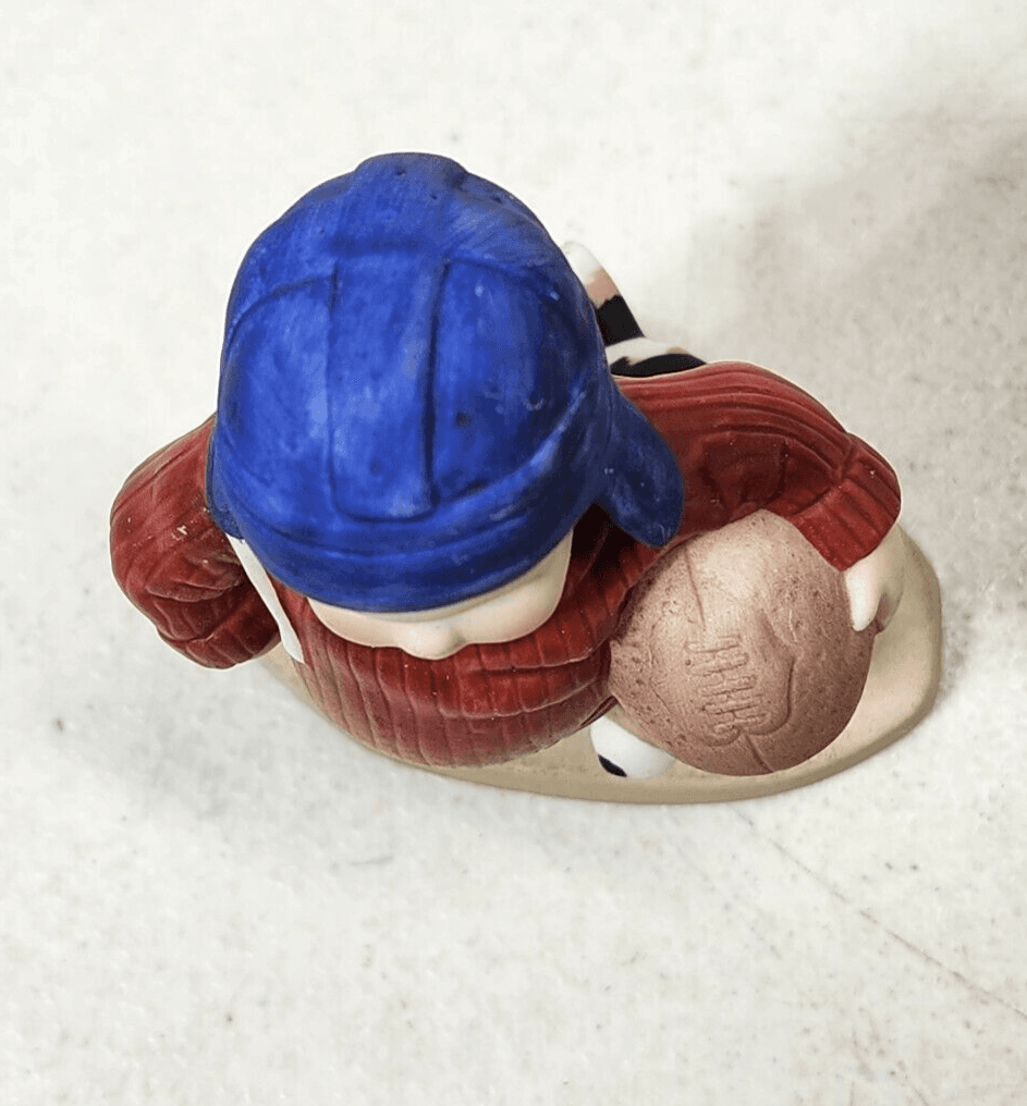 The Heirloom Tradition Ready For Kick-Off Boy Figurine Holding Football W/Dog - Thumbnail 8