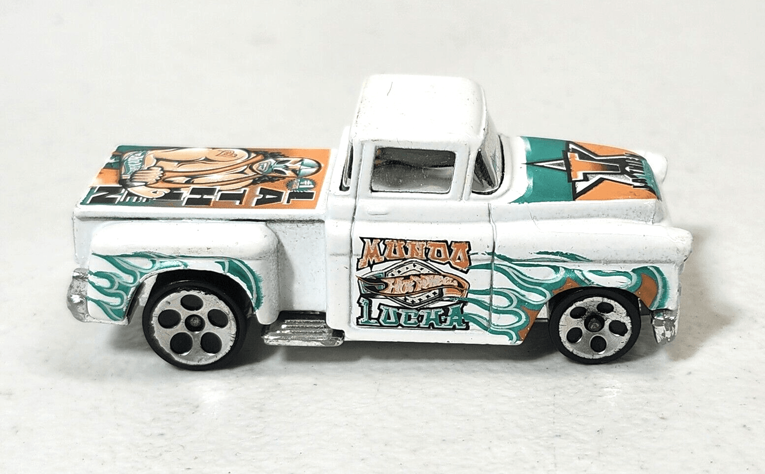 Hot Wheels 1956 Chevy Flashsider Pickup Truck Toy Radical Wrestlers - Thumbnail 2