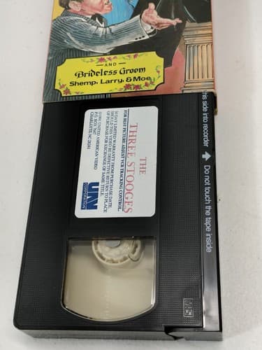 The Three Stooges Disorder In The Court & Brideless Groom VHS Moe Larry Curly - Thumbnail 2