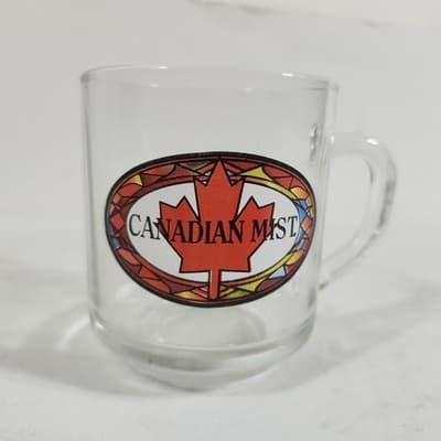 Canadian Mist Advertisement Whiskey Glass with Handle Clear - Thumbnail 2