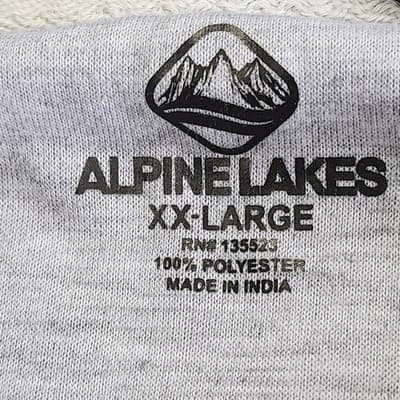 Alpine Lakes Men's XXL Henley Thermal Long Sleeve Shirt Waffle Knit Gray - Thumbnail 7