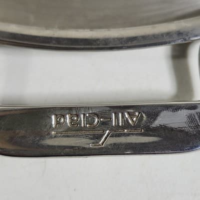 All Clad 13" Pizza Baker Stone With Stainless Steel Frame Serving Tray Handles - Thumbnail 4