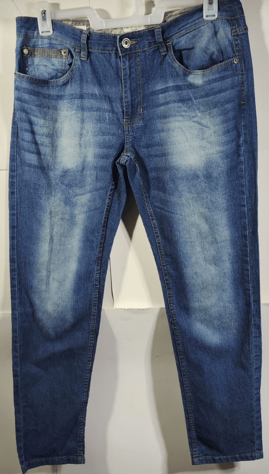 Weatherproof Vintage Men’s 34X32 Jeans Blue Denim Stretch Skinny Fit - Thumbnail 5