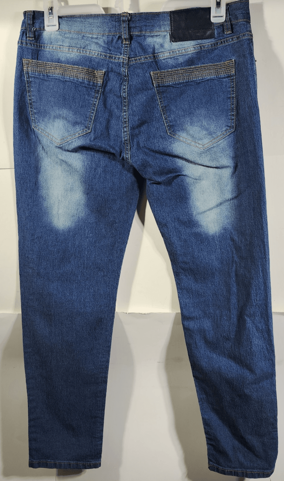 Weatherproof Vintage Men’s 34X32 Jeans Blue Denim Stretch Skinny Fit - Thumbnail 6