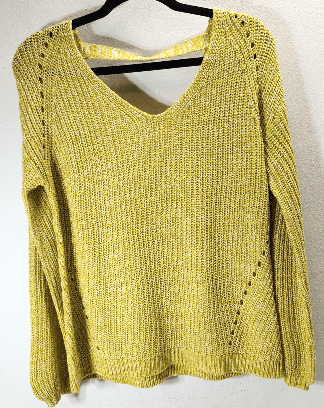 Women's Sweater Size Small Yellow Long Sleeve Pullover 89th & Madison NEW - Thumbnail 6