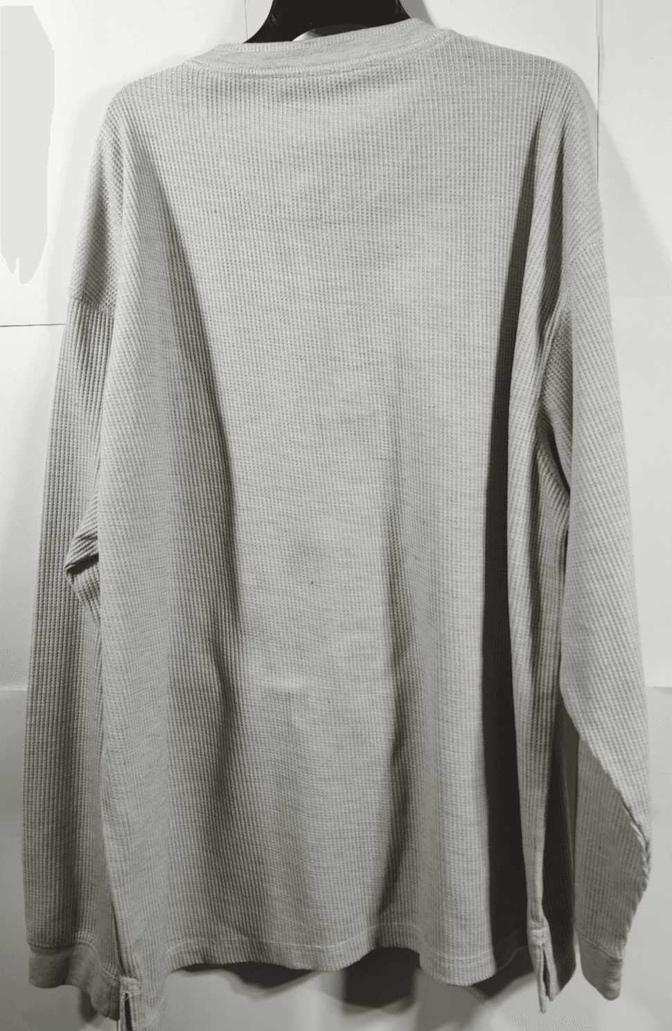 Alpine Lakes Men's XXL Henley Thermal Long Sleeve Shirt Waffle Knit Gray - Thumbnail 4