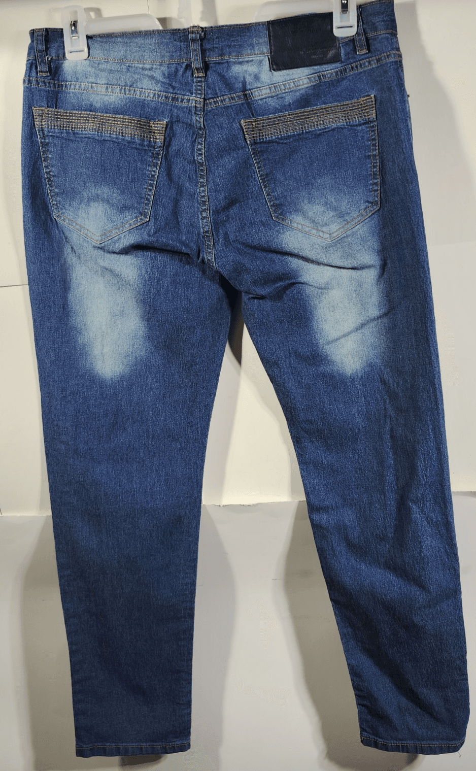 Weatherproof Vintage Men’s 34X32 Jeans Blue Denim Stretch Skinny Fit - Thumbnail 4