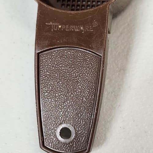 Tupperware Brown Tea Strainer Egg Separator 1970s - Thumbnail 2