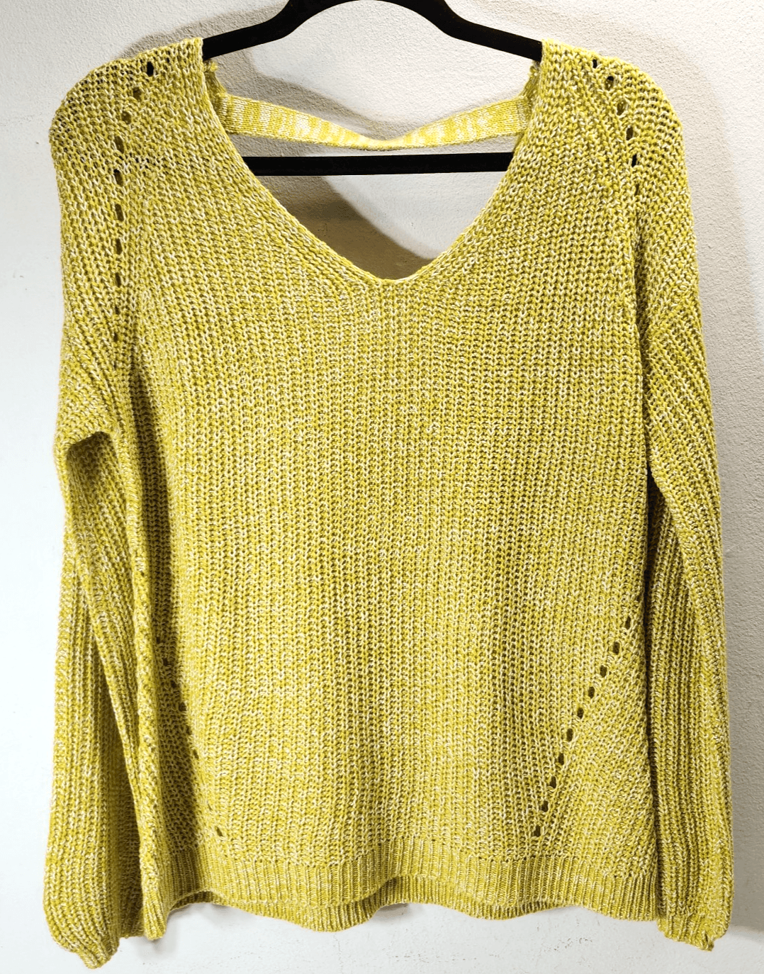 Women's Sweater Size Small Yellow Long Sleeve Pullover 89th & Madison NEW - Thumbnail 4