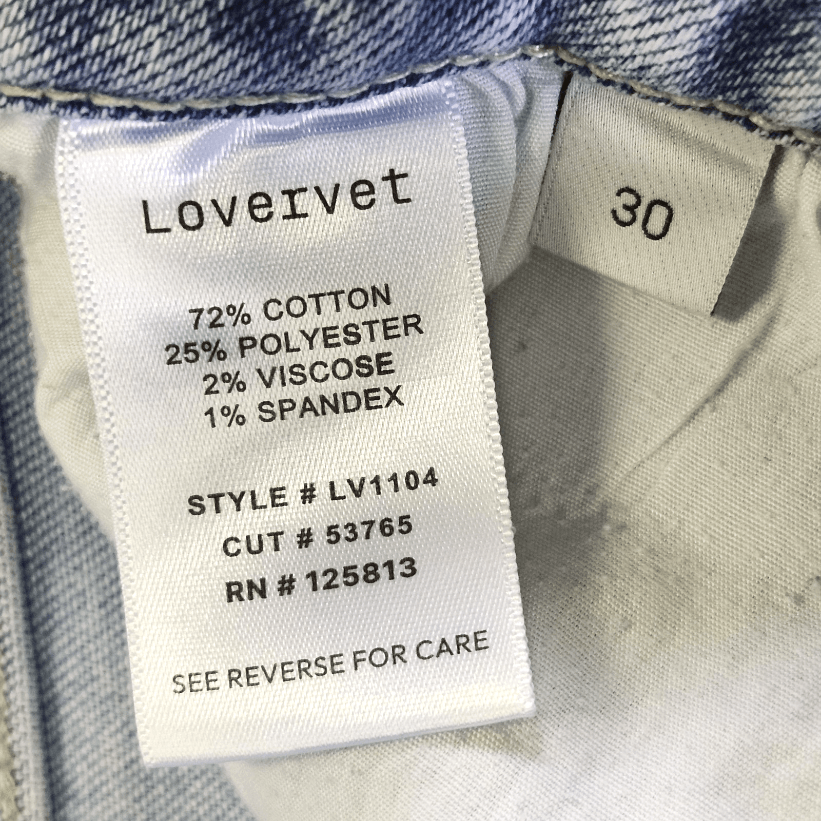 Lovervet by Vervet Women's 30 High Rise Raw Hem Bootcut Jeans Blue Denim - Thumbnail 8
