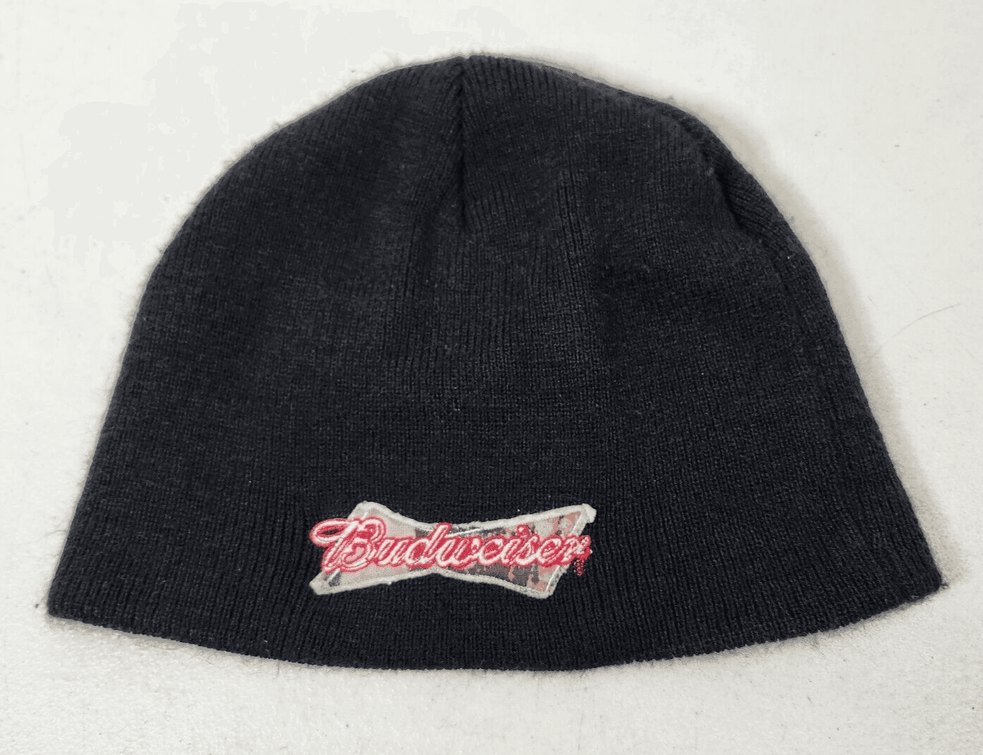Budweiser Black Winter Hat Cap Beanie Logo Paramount Outdoors - Thumbnail 2