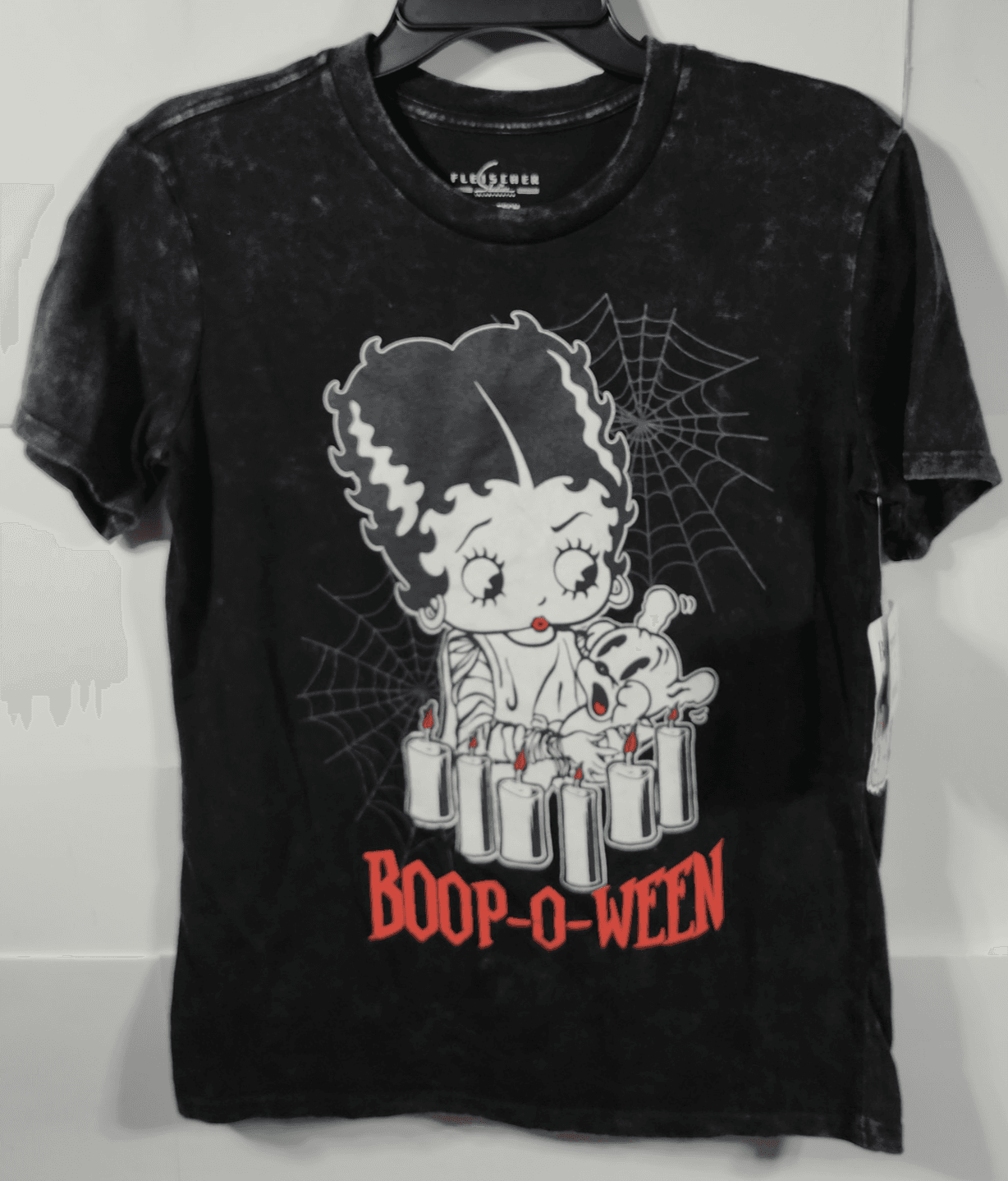 Betty Boop Women’s Graphic T-Shirt Size XXS Black Cartoon Tee NEW - Thumbnail 5