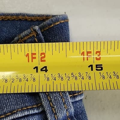 Time & Tru Women's S Maternity Jeans Straight Leg Blue Denim Stretch Pants NEW - Thumbnail 2