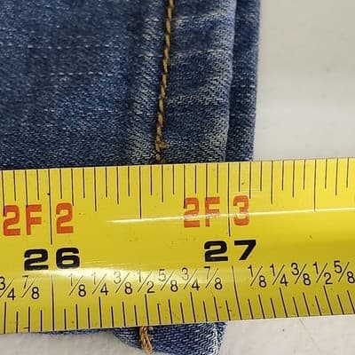 Time & Tru Women's S Maternity Jeans Straight Leg Blue Denim Stretch Pants NEW - Thumbnail 3