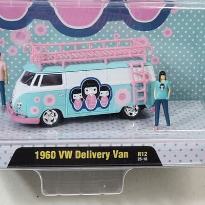 M2 Machines Diorama 1960 VW Delivery Van R12 Car 1/64 Toy Vehicle NEW - Thumbnail 3