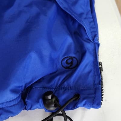 Gap Jacket Men's XL Pullover Windbreaker Stow Away Hood Blue Black Y2K 90's - Thumbnail 9