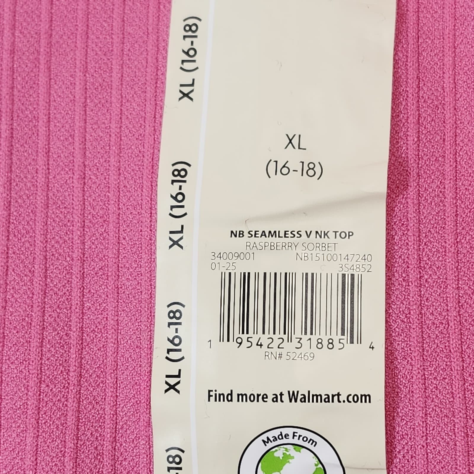 Women's Long Sleeve Tee Top Shirt Size XL V neck Pink No Boundaries NEW - Thumbnail 7