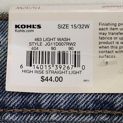 SO Women's 15 Jeans High Rise Straight Light Blue Denim NEW - Thumbnail 7