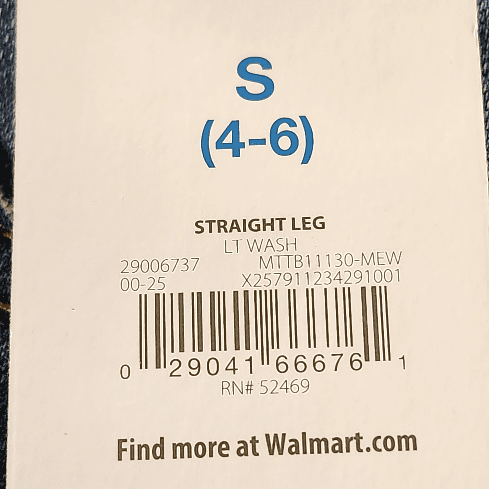 Time & Tru Women's S Maternity Jeans Straight Leg Blue Denim Stretch Pants NEW - Thumbnail 8