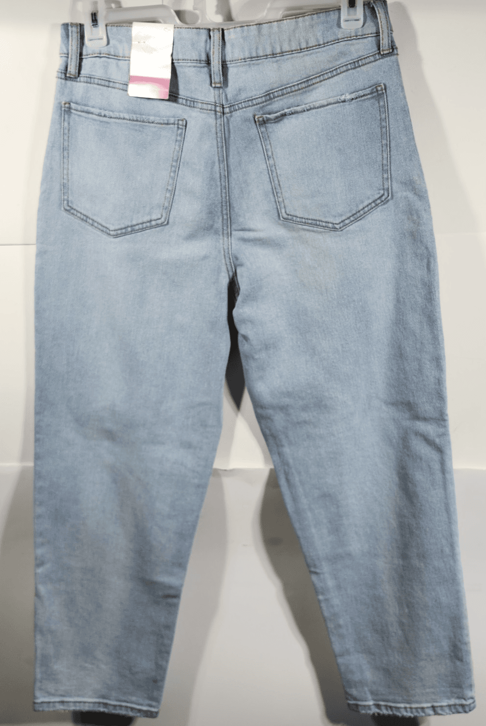 SO Women's 15 Jeans High Rise Straight Light Blue Denim NEW - Thumbnail 6