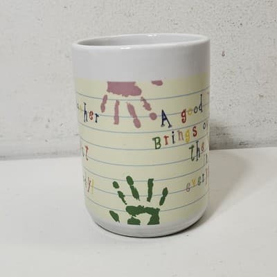 Vintage Royal Norfolk A Good Teacher Brings Out The Best Coffee Cup Mug - Thumbnail 3