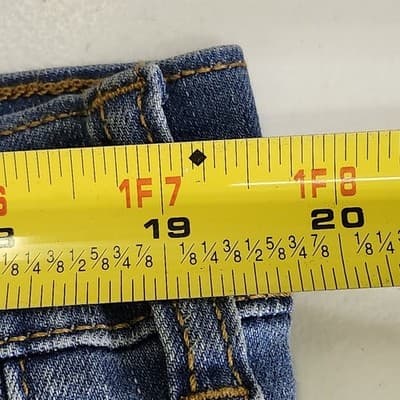 Time & Tru Women's XXL Maternity Jeans Straight Leg Blue Denim Stretch Pants NEW - Thumbnail 2