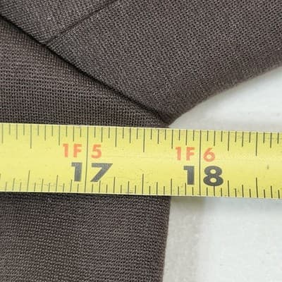 Chico's Stretch Women's Lined Blazer Size 1 Button Closure Brown - Thumbnail 2
