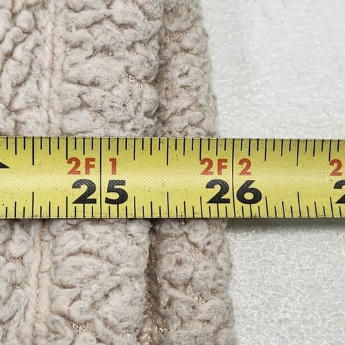 Victoria's Secret Women Sweatshirt Size XS Beige Sherpa Hoodie Tunic Pocket - Thumbnail 3