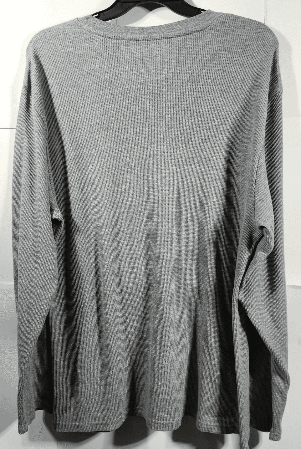 IZOD Shirt Men's Size XL Thermal Pullover Gray Long Sleeve - Thumbnail 5