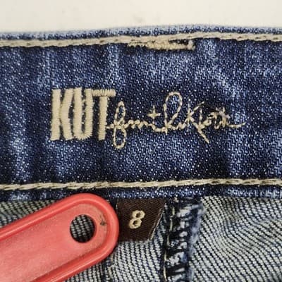 Kut from the Kloth Jeans Women 8 Stevie Straight Leg Mid Rise Southwestern Y2K - Thumbnail 8