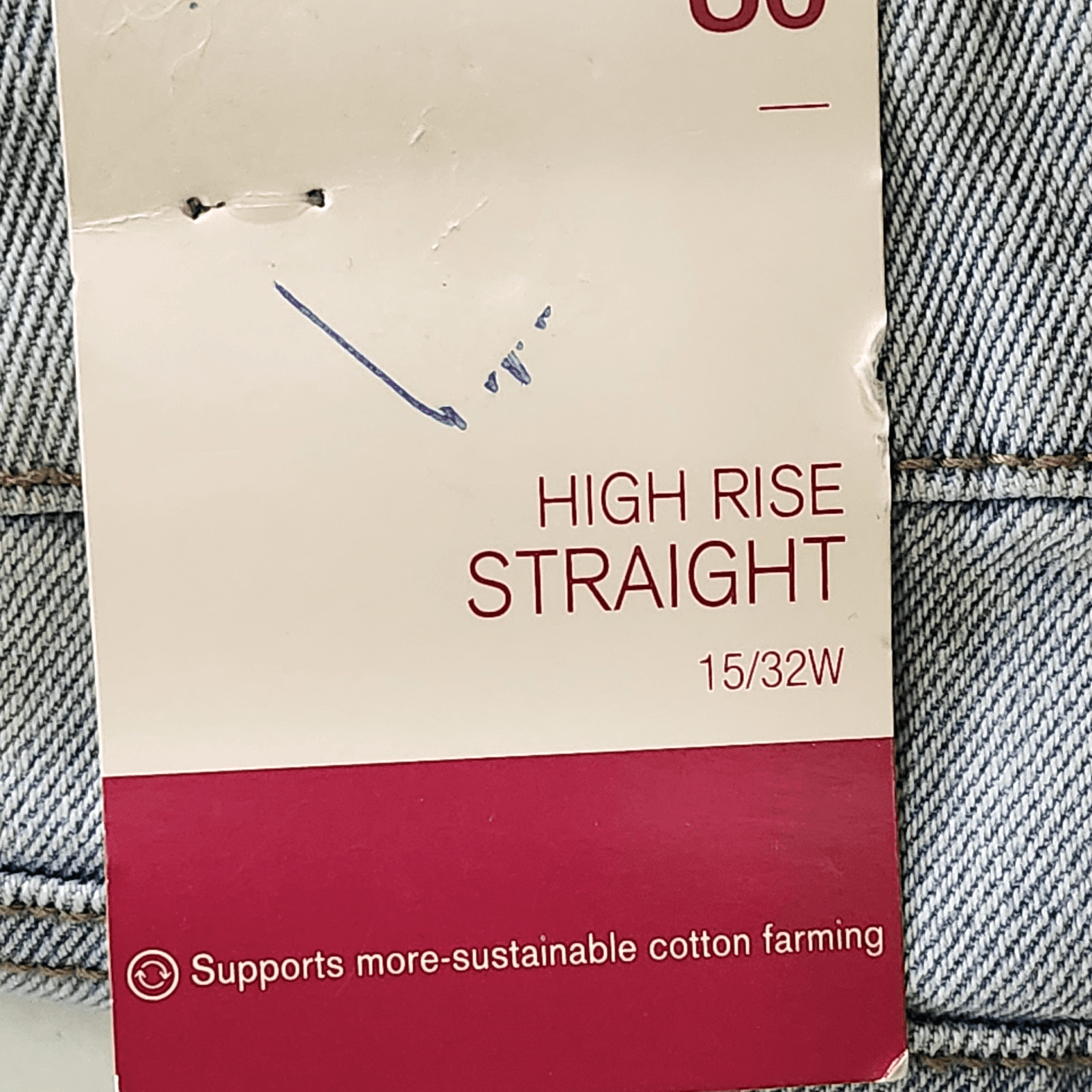 SO Women's 15 Jeans High Rise Straight Light Blue Denim NEW - Thumbnail 10