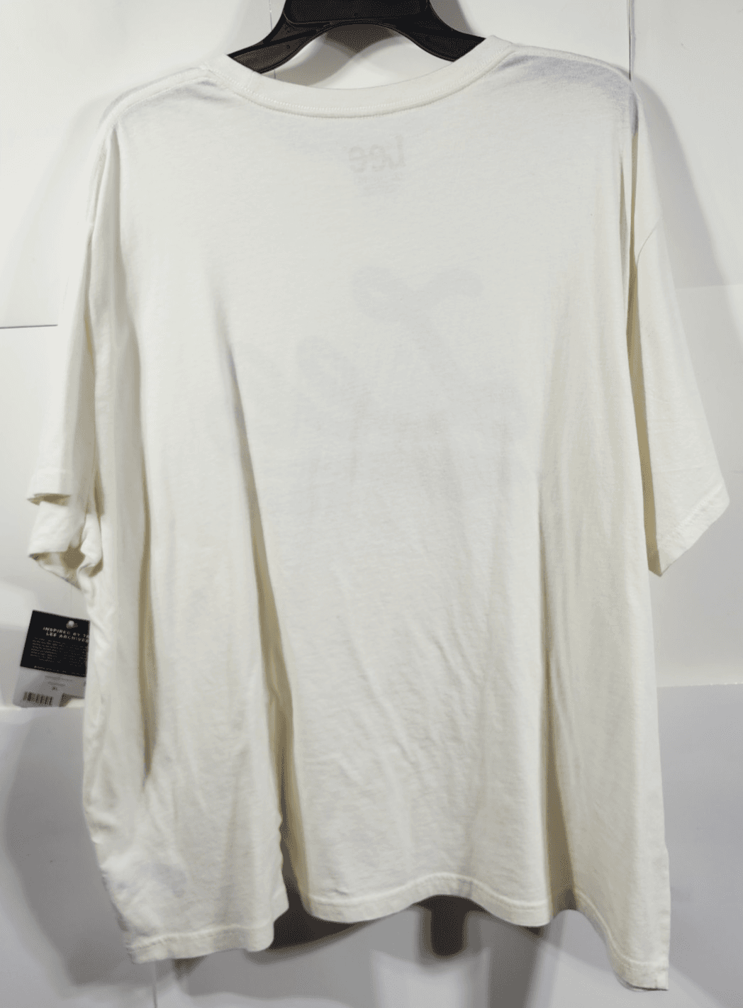 Lee Women's TShirt XL Graphic Logo Beige Short Sleeve NEW - Thumbnail 4