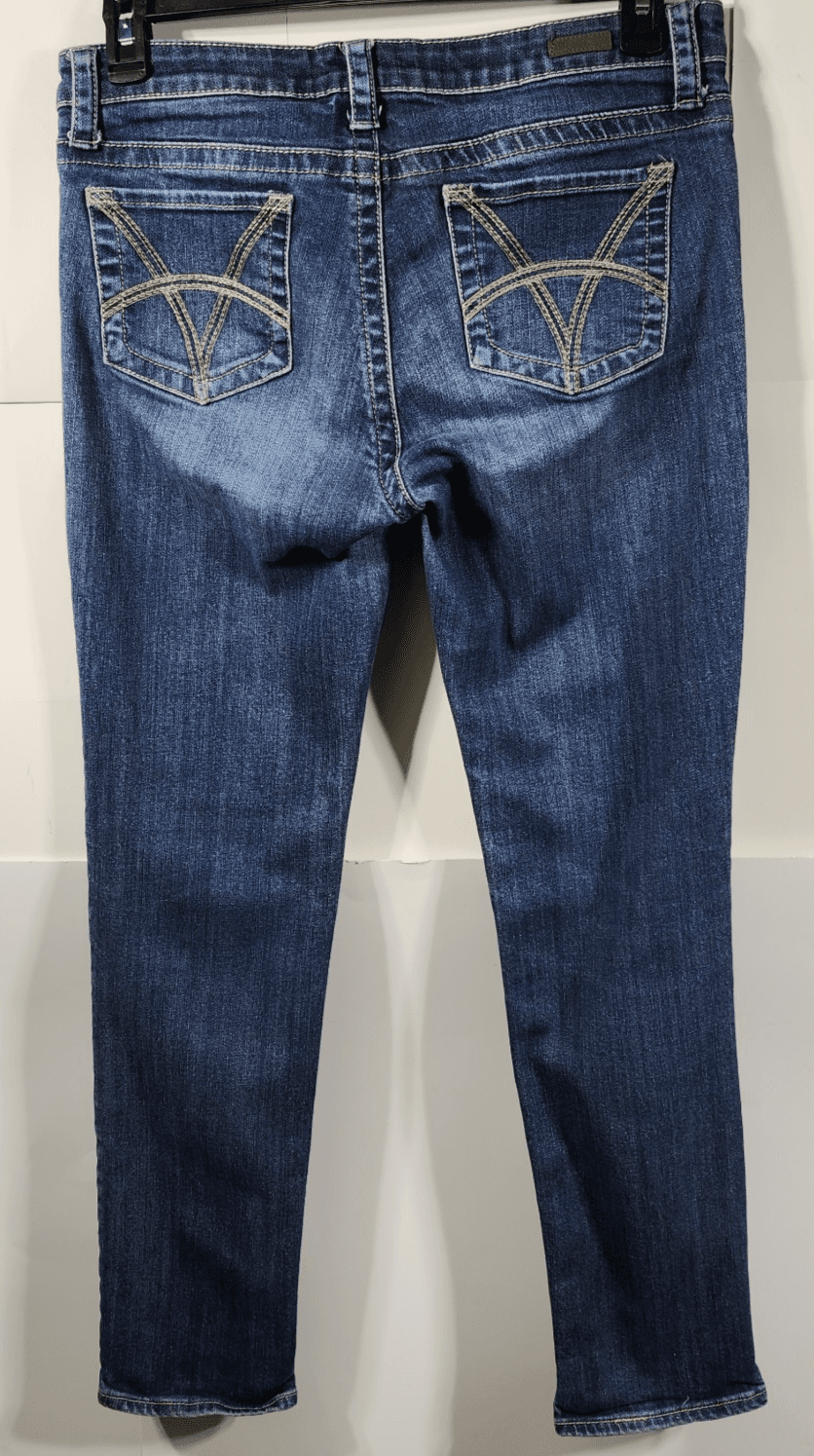 Kut from the Kloth Jeans Women 8 Stevie Straight Leg Mid Rise Southwestern Y2K - Thumbnail 6