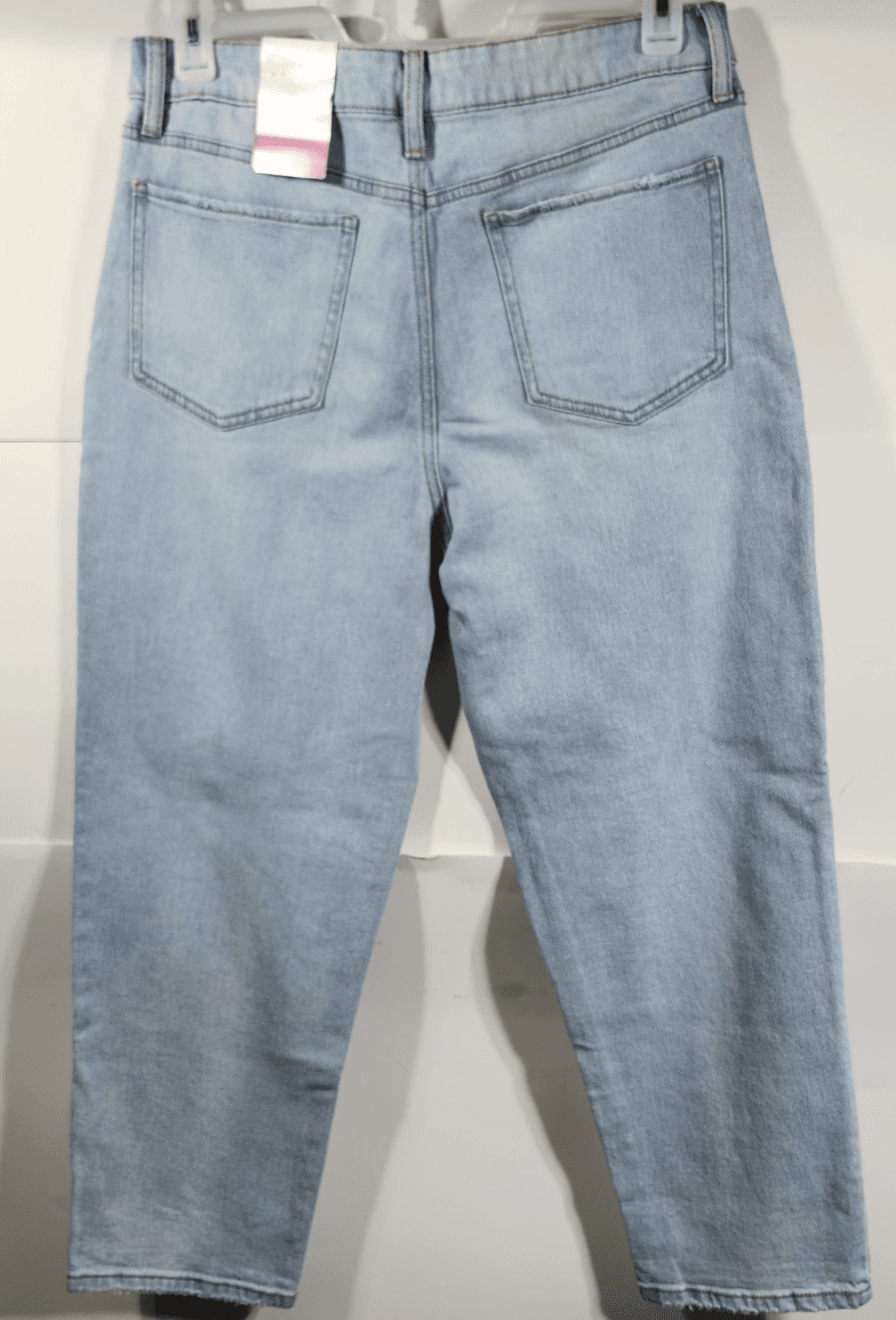 SO Women's 15 Jeans High Rise Straight Light Blue Denim NEW - Thumbnail 4