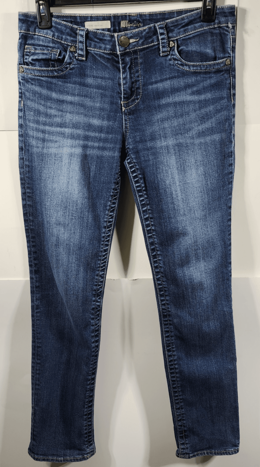 Kut from the Kloth Jeans Women 8 Stevie Straight Leg Mid Rise Southwestern Y2K - Thumbnail 5