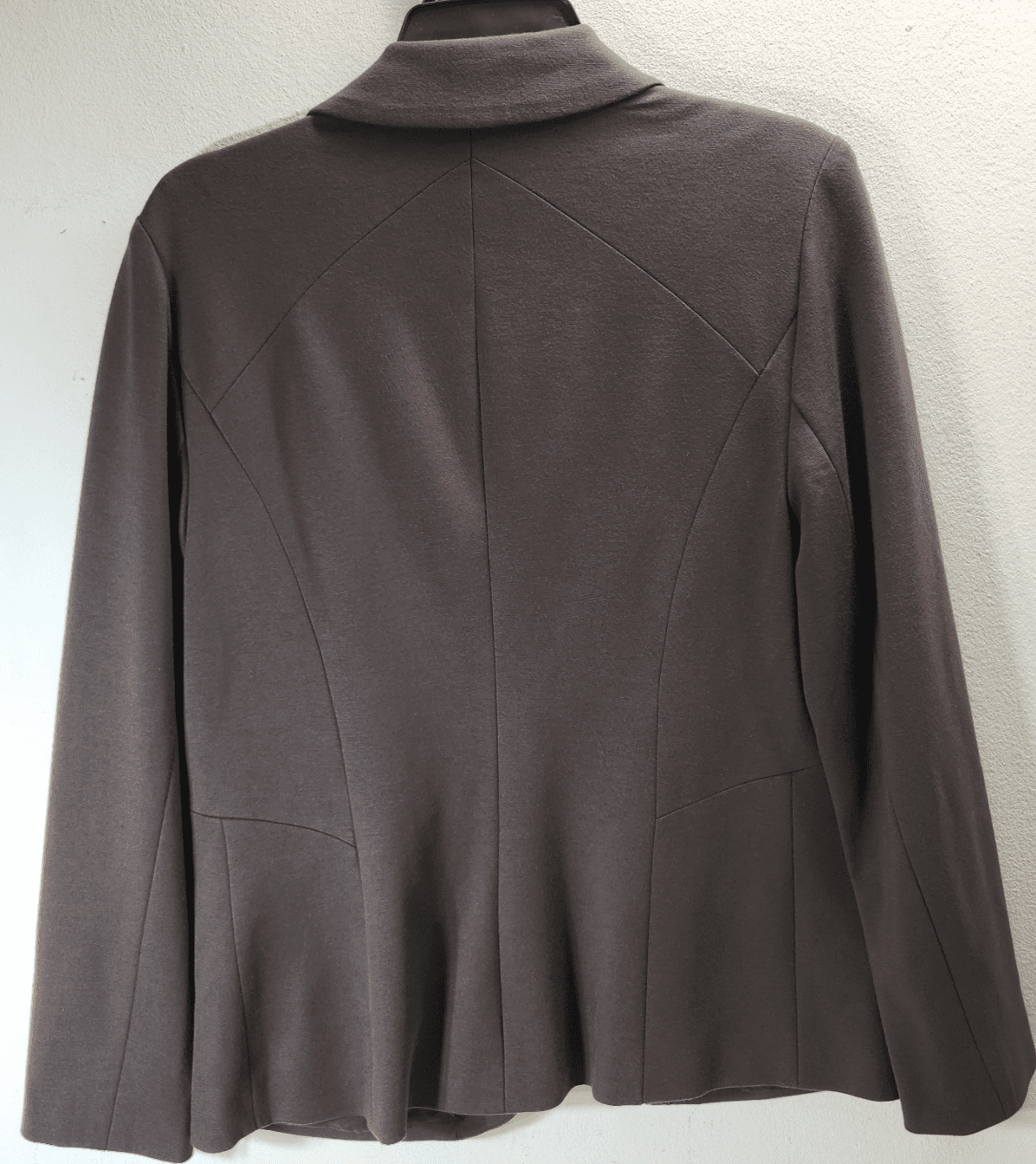 Chico's Stretch Women's Lined Blazer Size 1 Button Closure Brown - Thumbnail 6
