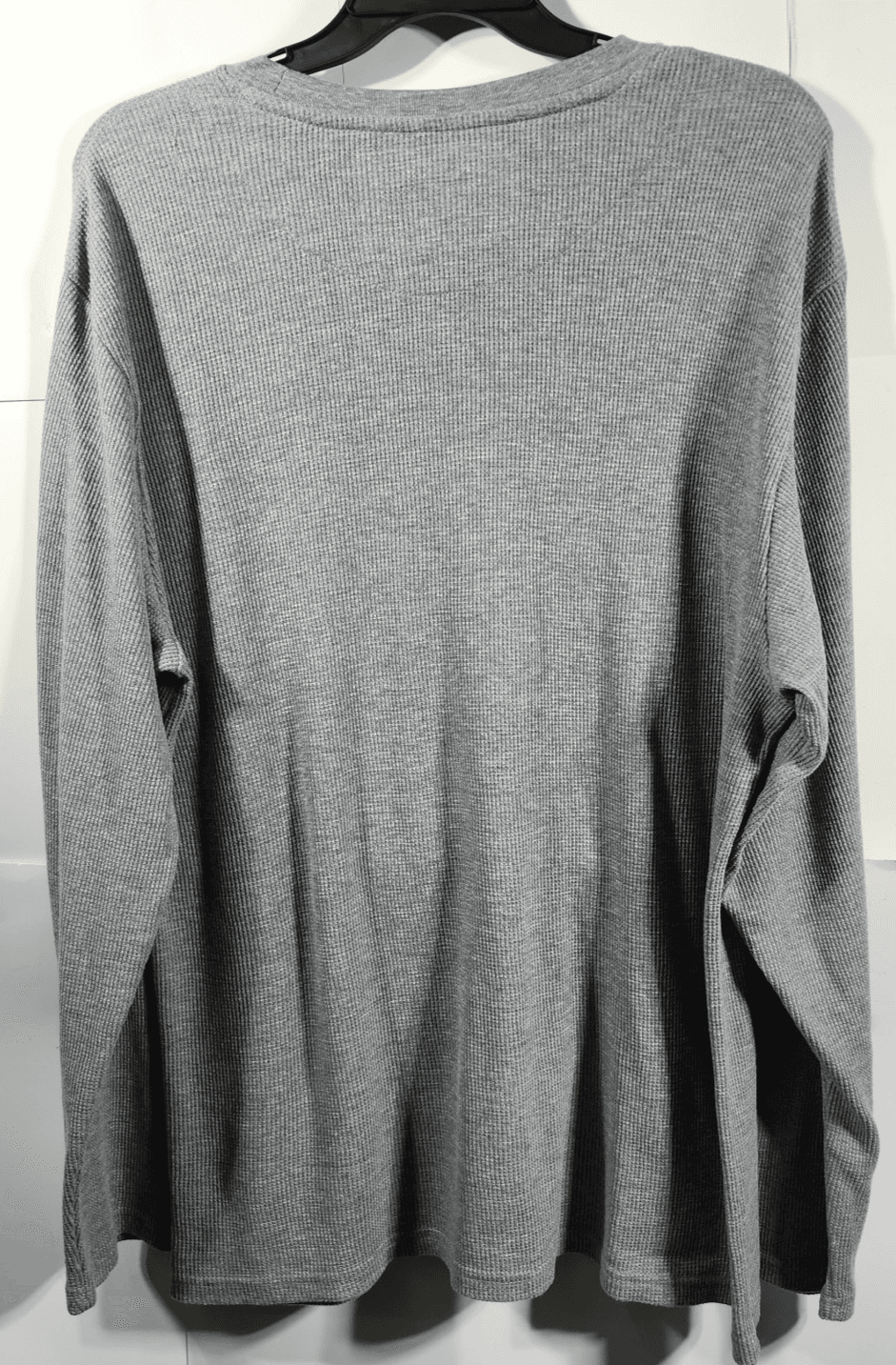 IZOD Shirt Men's Size XL Thermal Pullover Gray Long Sleeve - Thumbnail 6