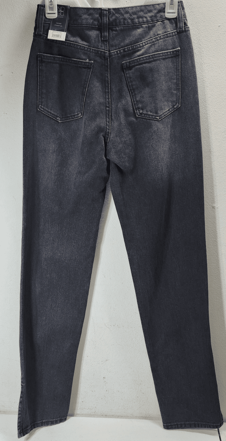No Boundaries Womens Super High Rise Straight Jeans Size 5 Pants NEW - Thumbnail 4