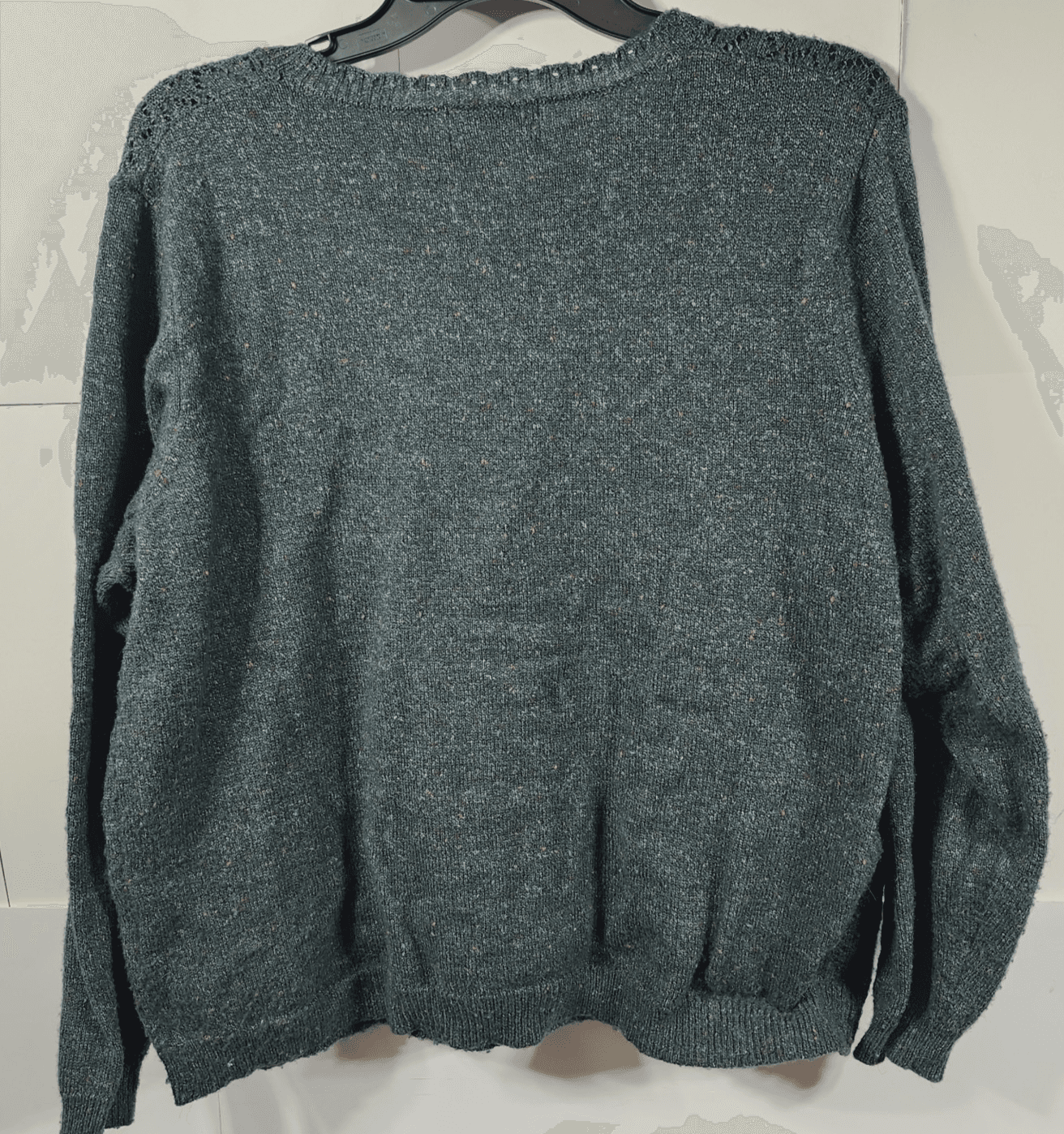 Alfred Dunner Womens XL Green Long Sleeve Sweater Colorful Speckles - Thumbnail 4