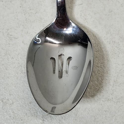Oneida Slotted Metal Serving Spoon 8.5" Utensil Kitchen Restaurant - Thumbnail 3