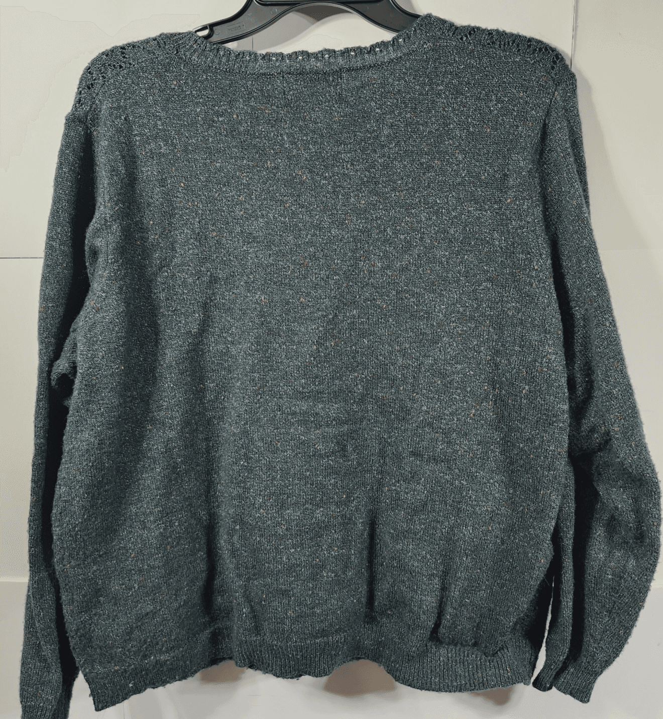Alfred Dunner Womens XL Green Long Sleeve Sweater Colorful Speckles - Thumbnail 6
