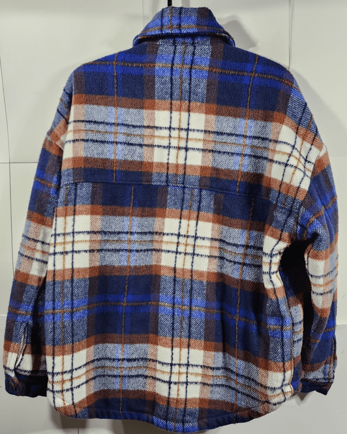Arizona Jeans Shirt Men's S Plaid Button Up Flannel Fleece Lined Western - Thumbnail 4