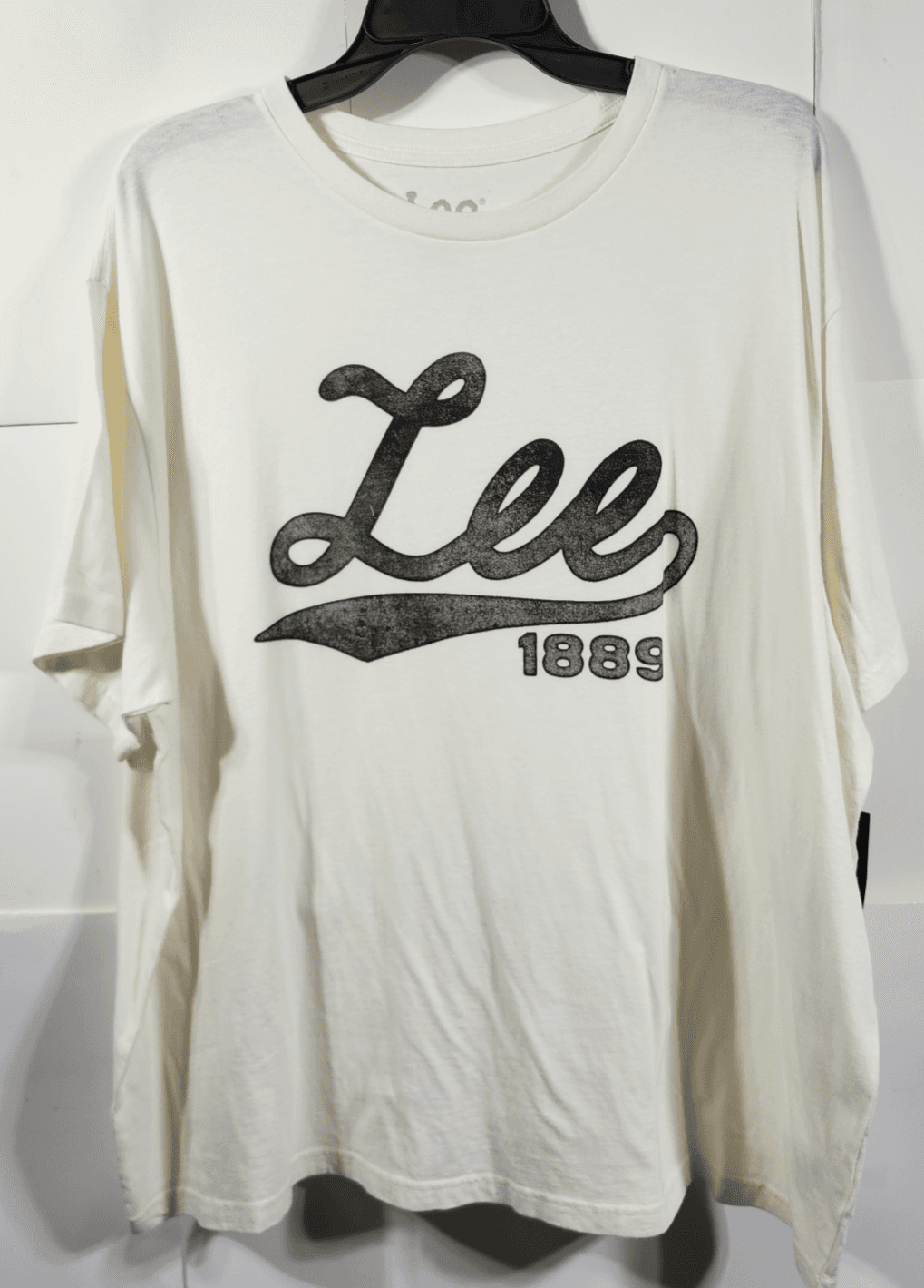 Lee Women's TShirt XL Graphic Logo Beige Short Sleeve NEW - Thumbnail 5