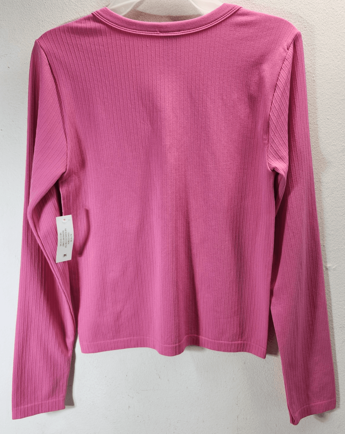 Women's Long Sleeve Tee Top Shirt Size XL V neck Pink No Boundaries NEW - Thumbnail 6