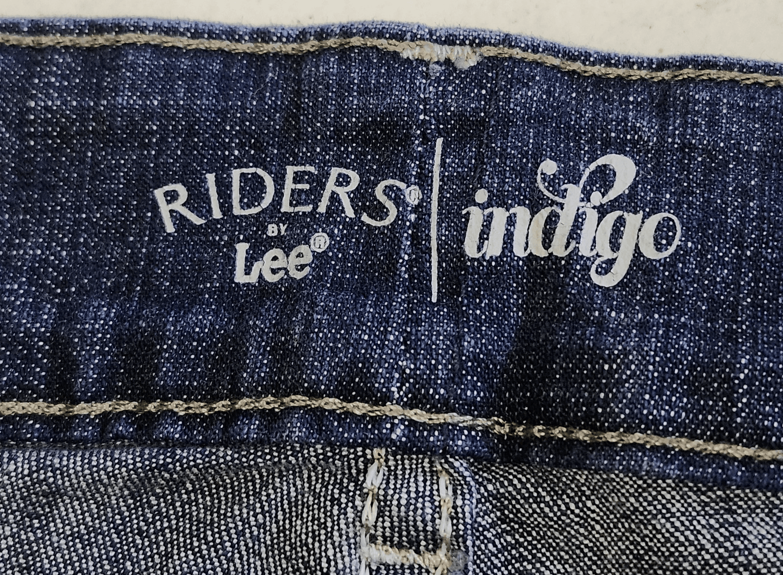 Riders By Lee Mid Rise Bootcut Jeans Women's 16 Embroidered Blue Denim Stretch - Thumbnail 7