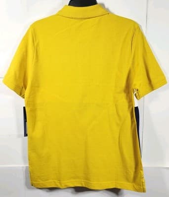 US Polo Assn. Boys Size L Shirt Short Sleeve Yellow White Blue NEW - Thumbnail 4