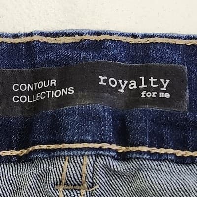 Contour Collection Jeans Women's 18W Blue Denim High Rise - Thumbnail 7